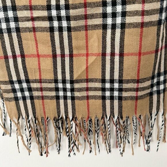 Pashmina Plaid Neck Scarf - Picture 2 of 4